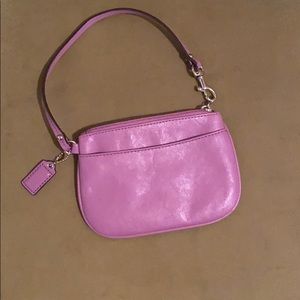 Purple coach wristlet